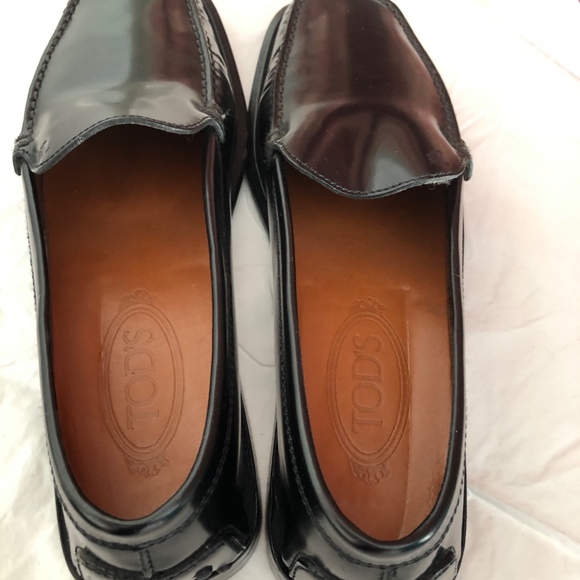 Tods black square toe loafer - Picture 4 of 6